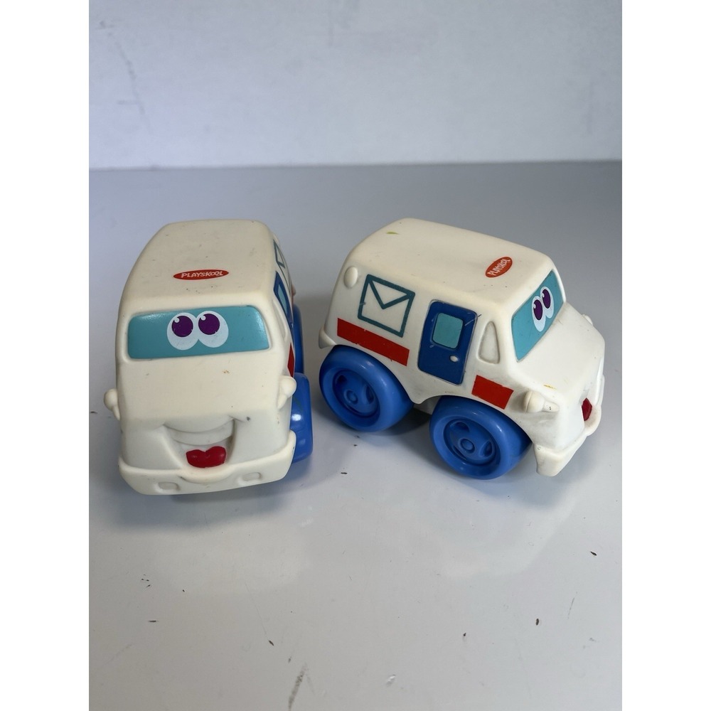 PLAYSKOOL MAIL TRUCK - HASBRO - BLUE - 2005 - SOFT SIDED - GOOD‎ CONDITION